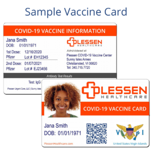 sample plessen vaccine card